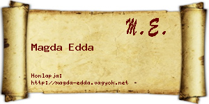 Magda Edda névjegykártya